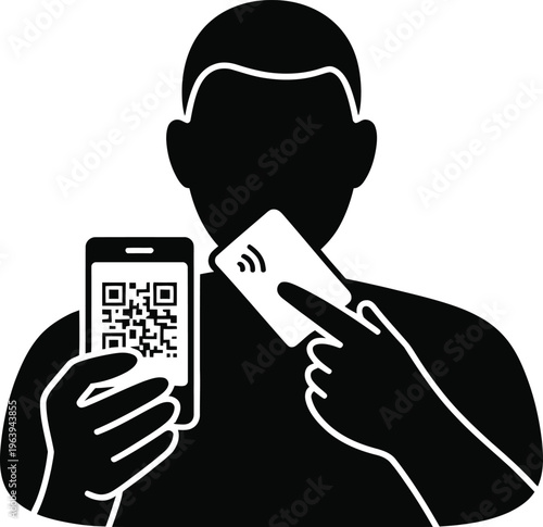 QR code mobile payment contactless smartphone digital wallet NFC scan transaction fintech user