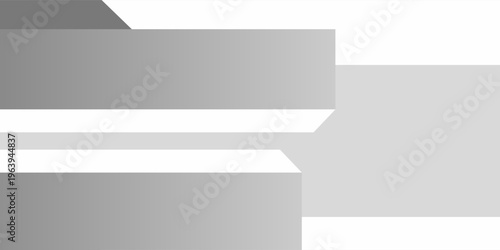 White Minimal Studio Background with Podium Stage and Geometric Display Platform