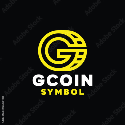 Letter G Coin logo Gold money Technology Business Design symbol Graphic Vector