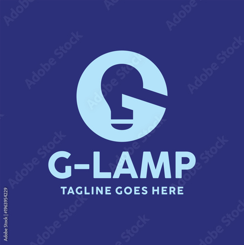 Letter G Lamp logo bulb Light Technology Business Design symbol Graphic Vector