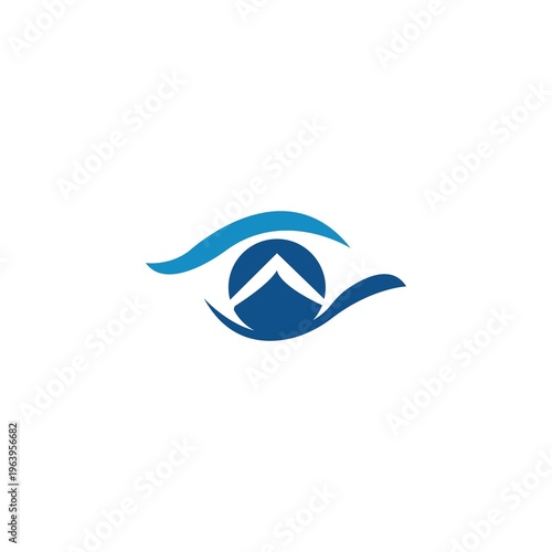 Eyecare vector logo illustration design