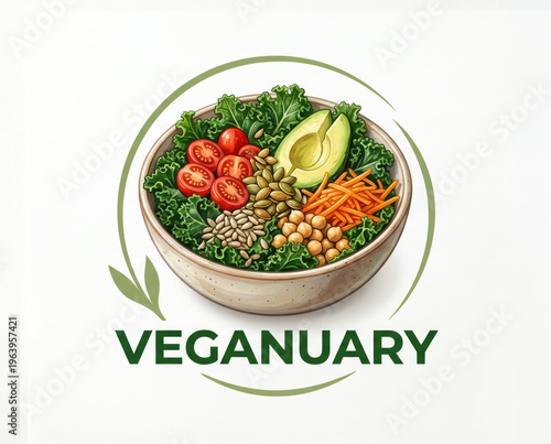 Vibrant Veganuary Salad Bowl