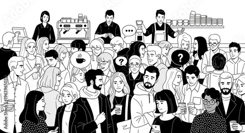 A Diverse Crowd of People in a Lively Gathering.