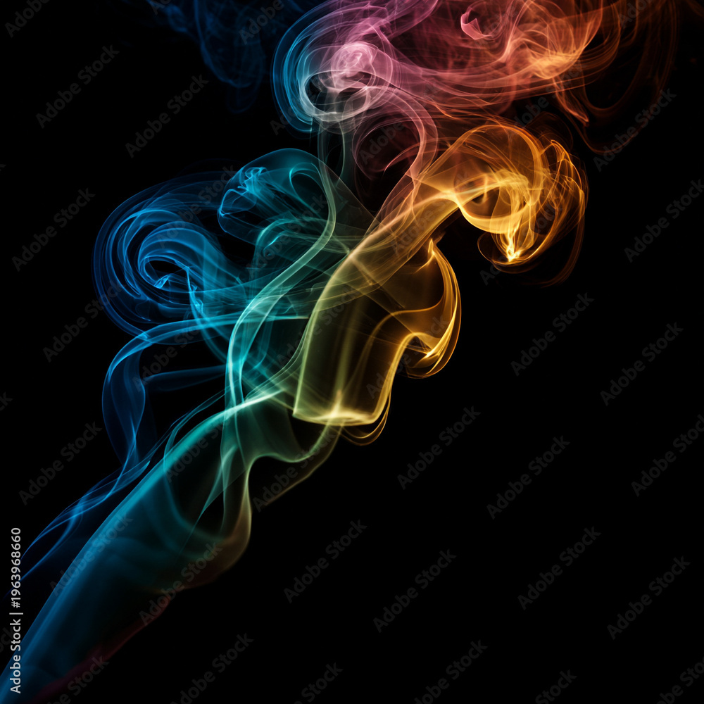 Obraz premium Colorful Smoke Abstract Background