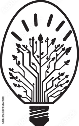 hand drawing light bulb