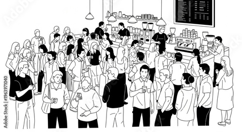 A large group of people gathered together in a room.