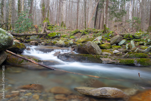 fast moving mountain streams flows increase after spring melt with freshwater racing from the mountain to the sea, sediment will be free to move down tp the ocean