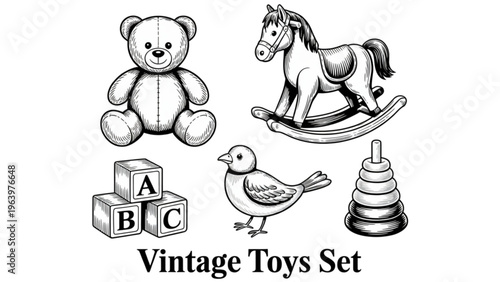 Colorful cartoon animals standing in a playful line formation Vector