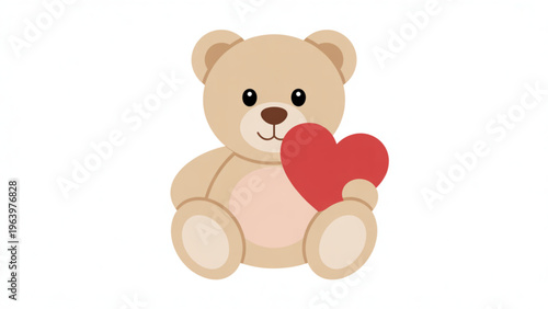 Classic black teddy bear sitting upright with arms and legs spread out Vector