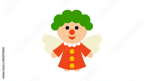 A stylized robot and girl standing side by side in black and white Vector