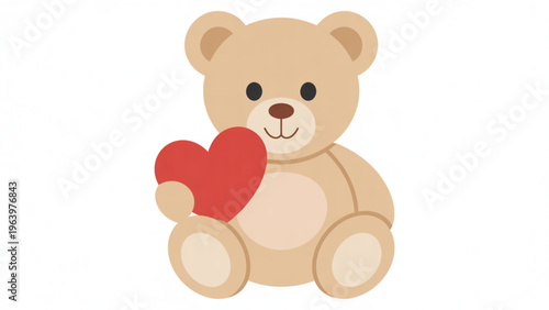 A simple black teddy bear sitting upright with arms and legs spread out Vector