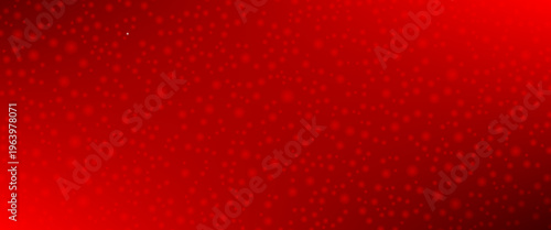Abstract Red Gradient Background with Glowing Bokeh Circles and Sparkling Particle Dots, Vibrant Luxury Backdrop for Festive Banners, Christmas Posters, and Modern Tech Design