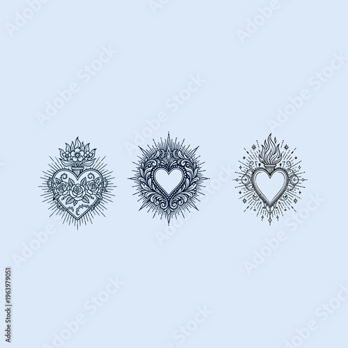 THESE HIGH QUALITY SACRED HEART JESUS VECTOR FOR USING VARIOUS TYPES OF DESIGN WORKS LIKE T-SHIRT, LOGO, TATTOO AND HOME WALL DESIGN