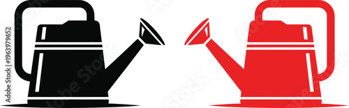 Tea kettles in black and red