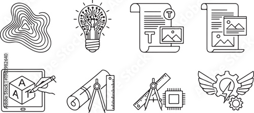 Set of mother and baby icons, depicting various embraces and poses. minimalist vector illustrations of motherhood and care.