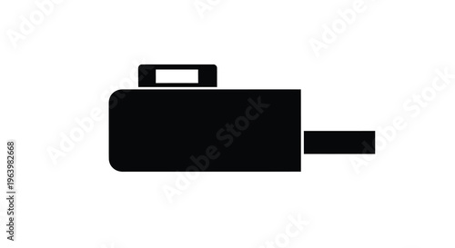 A minimalist black silhouette depicts a mobile phone charging showcasing the power adapter and cable high quality professional detailed modern elegant