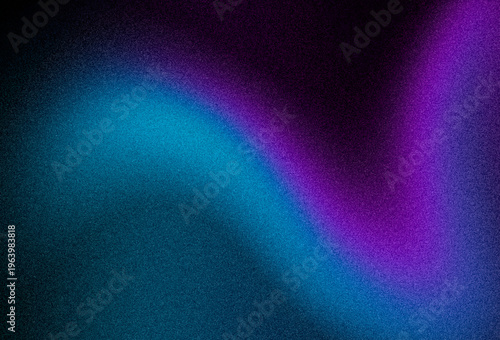 Abstract blue and purple grainy gradient background with a soft wavy motion, textured retro film noise, and vibrant neon colors for modern web design and social media graphics.