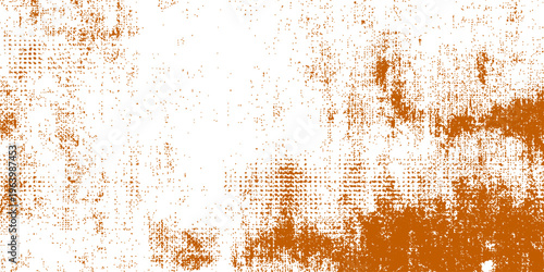 A weathered vintage backdrop features an aged rusty metal texture with a grungy brown surface and rough patterns of dirty steel and old paint on a textured wall