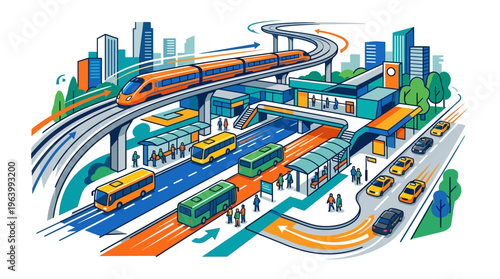 City Bus Rapid Transit System Network.