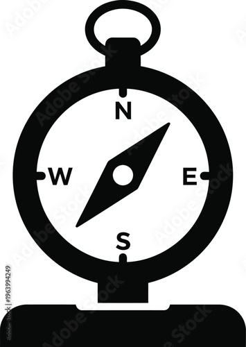Compass icon for navigation and direction