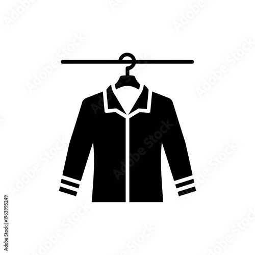 Jacket on Hanger Icon.