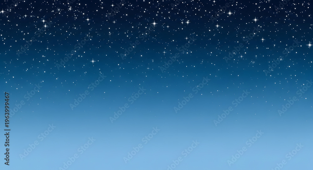 Obraz premium Night sky background with stars and gradient blue colors