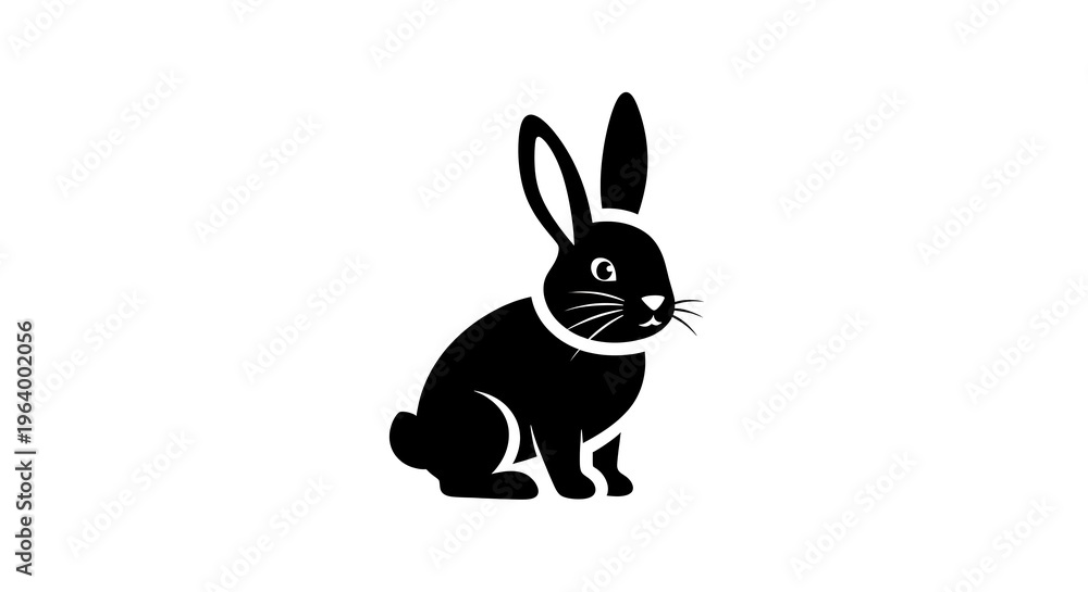 Obraz premium Rabbit silhouette