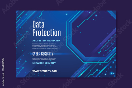 A man in a futuristic setting is protected by advanced cyber security and data protection systems.