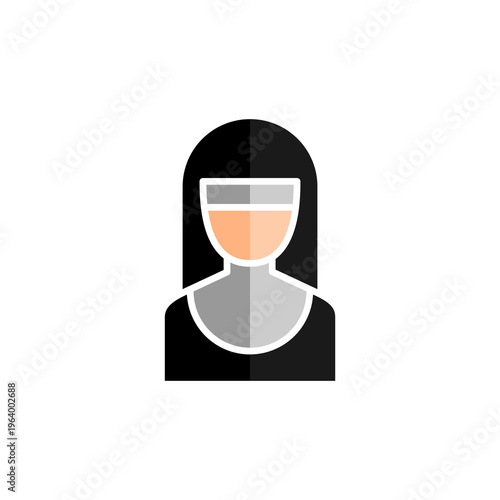 Nun Icon Church Volunteer Avatar Symbol