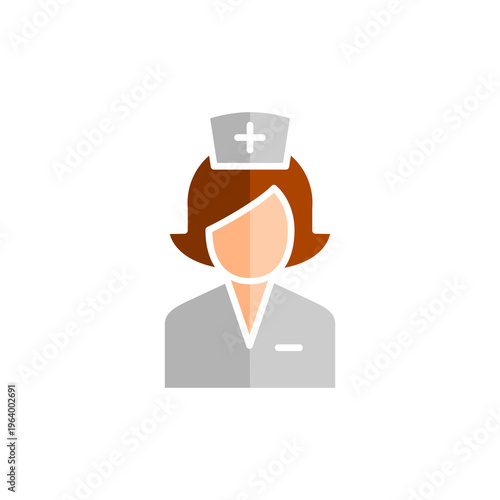 Nurse Icon Hospital Worker Avatar Symbol