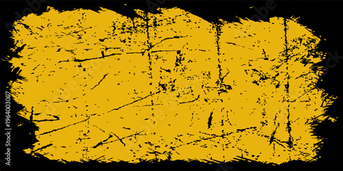 Yellow and black backdrop with dot halftone pattern element