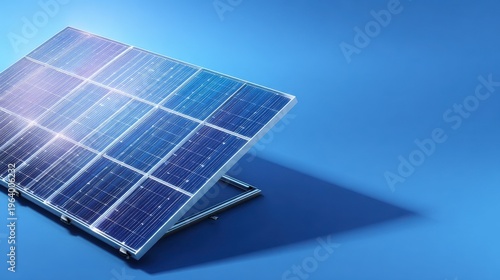 Wallpaper Mural solar cell technology green on a blue background Torontodigital.ca