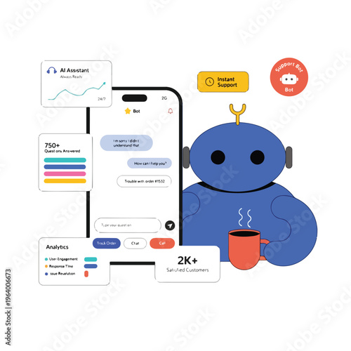 AI chatbot automates customer support delivering fast accurate responses improving satisfaction