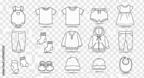 Baby clothes and accessories collection 2.