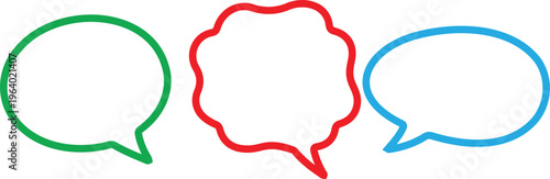 Konstfotografi A red thought bubble with a blue question mark