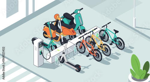 Bicycles parked on a rack outdoors.