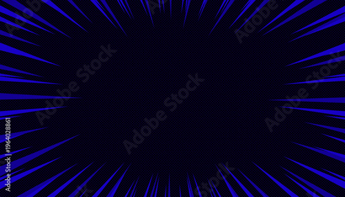 Photos Blue explosive comicbook halftone pattern cover background