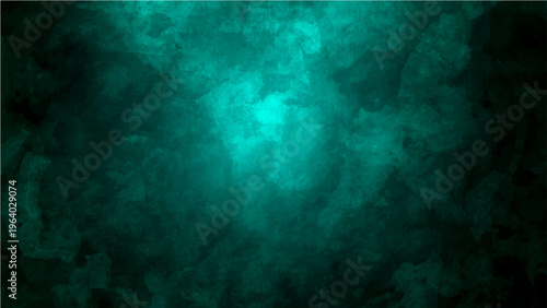 Vector Mysterious teal-colored fog creates dreamlike atmosphere and evokes tranquility with ethereal and abstract designs and textures obscure and surreal. 