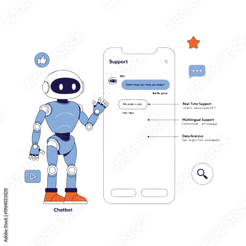 AI chatbot automates customer support delivering fast accurate responses improving satisfaction
