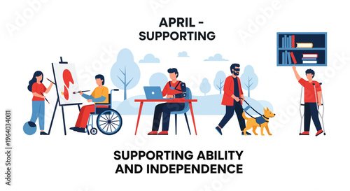 Supporting ability and independence illustration