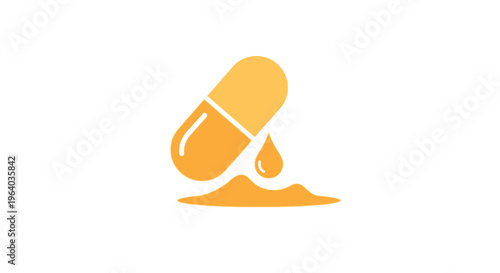 Pill leaking powder substance.