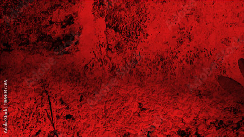 Mysterious vivid red abstract texture and rough grunge and dark background and textured surface and crimson wall detail and fiery art expression intense contrast bold visual.
