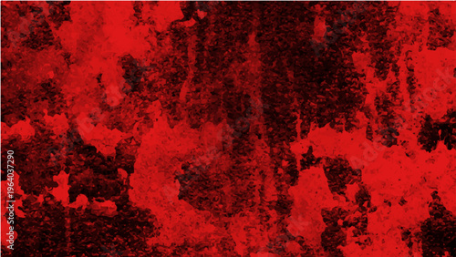 Dark grunge red textures and vintage abstract wall detail and unique ink blot pattern and rough old surface and bold artistic design and dramatic background.