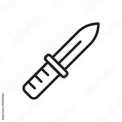 Knife single icon vector illustration
