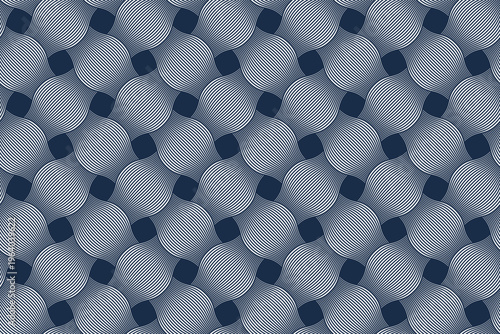 Weaving seamless pattern, traditional wicker lacing handcraft endless abstract background, geometric line weave wallpaper.