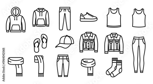 Collection of various clothing items 2.
