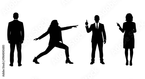 Work-Life Balance Silhouettes | Yoga, Exercise & Office Wellness Vector Collection