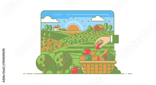 Fresh vegetables in a basket.