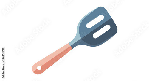 Slotted Spatula Kitchen Utensil with Wooden Handle, Cooking and Food Preparation Tool