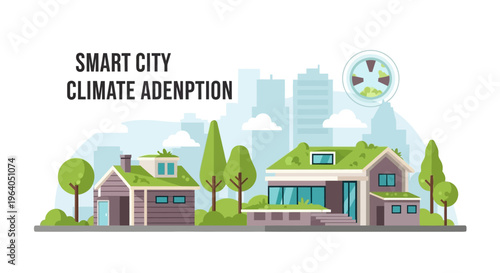 Smart City Climate Adaptation: Green Buildings, Sustainable Urban Living, Eco-Friendly Homes